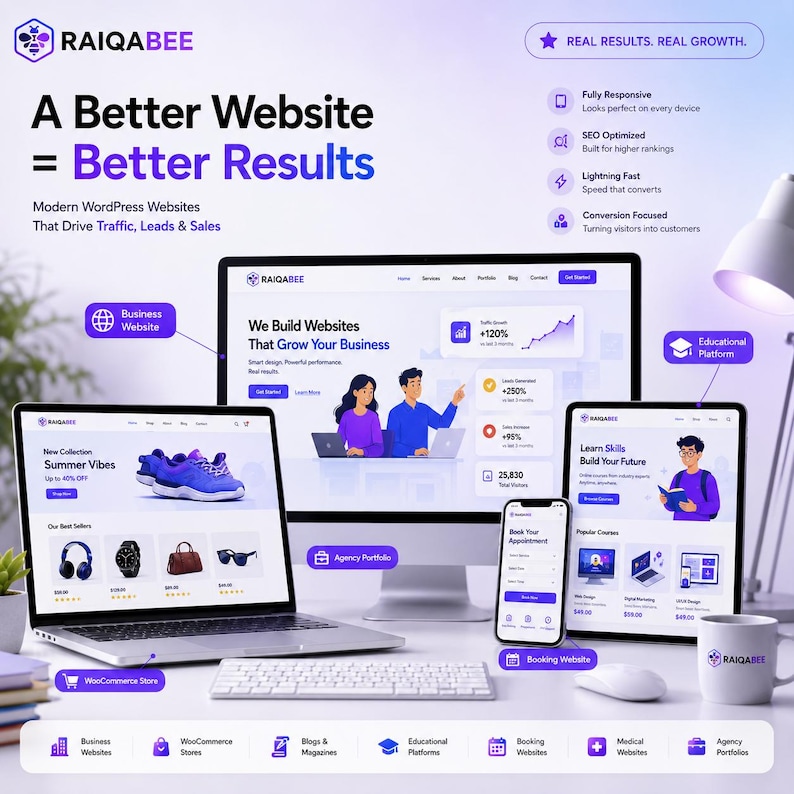 WordPress webbdesign | WordPress webbutvecklare | Företagswebbdesign | SEO-vänlig responsiv webbplats | Elementor-expert bild 5