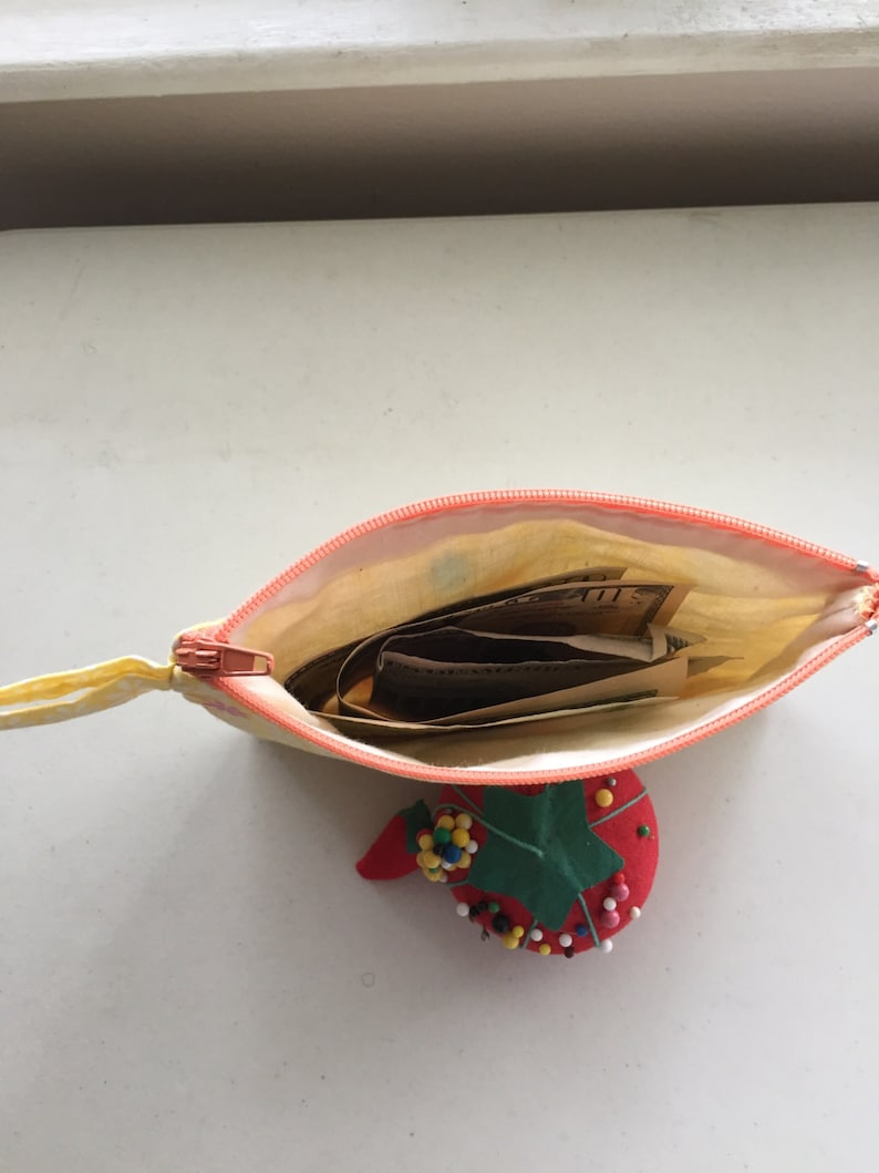 great for back to school zippered coin purse purse store loyalty cards fabric pouch for cards money mother/'s day
