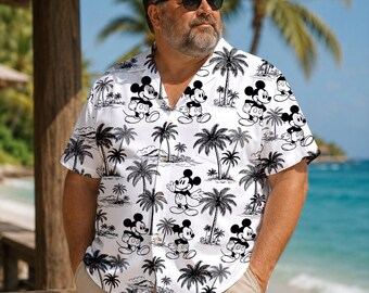 Disney Hawaiian Shirt, Mickey and Friends Summer Shirt, Disney Beach Shirt, Disney Summer Shirt, Disney Palm Tree Shirt, Matching Disney