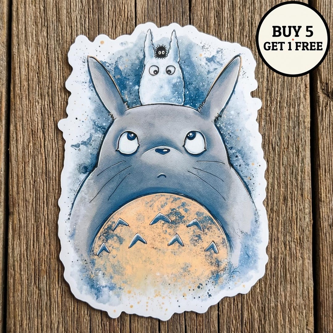 Vintage My Neighbor Totoro Sticker, Studio Ghibli Sticker, Totoro ...