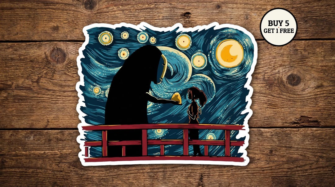 Spirited Away Sticker, Studio Ghibli Sticker, No Face Sticker, Chihiro ...