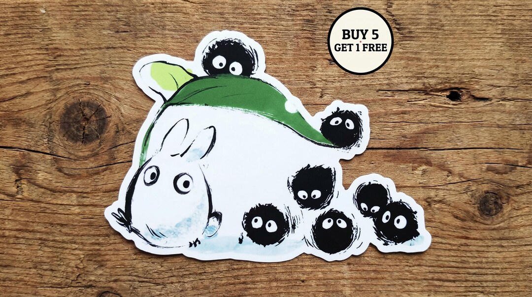 Vintage Susuwatari Totoro Sticker, Studio Ghibli Sticker, My Neighbor ...