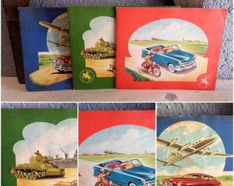 Set of 3 Advertising Collectible  Albums with 432 Chocolate Trading cards