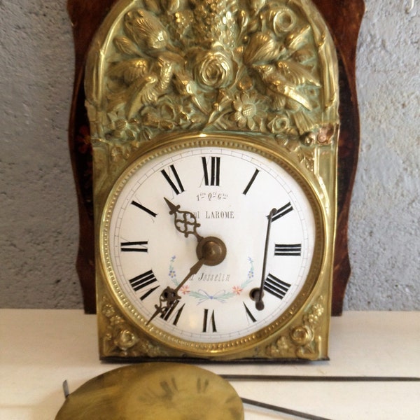 Antique Wall Clock With Pendulum Etsy