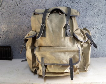 New Condition /Millet - Le Sherpa | Vintage Backpack | 1950s | Hiking Rucksack |Mountain Bag | Alpinisme |  Made in France