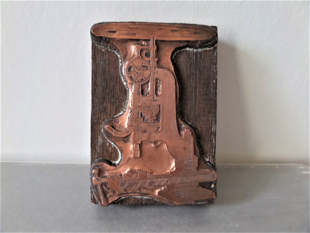Vintage Typo Block Printing Machine Tool Etsy