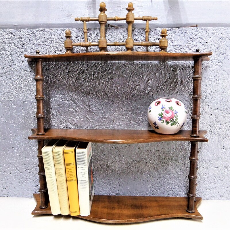 Image showcasing Vintage Wall Shelf - Etsy
