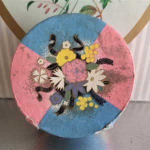 Fleur de PARIS NOS Franse Vintage Poeder Make-up Kartonnen Doos. Jaren '30.