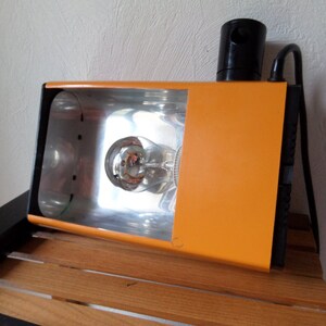 French Vintage Orange adjustable desk lamp table lamp. image 4