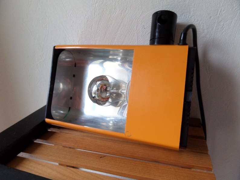 French Vintage Orange adjustable desk lamp table lamp. image 4