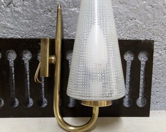 French  Vintage Mid Century Wall Light Wall Sconce  1950s