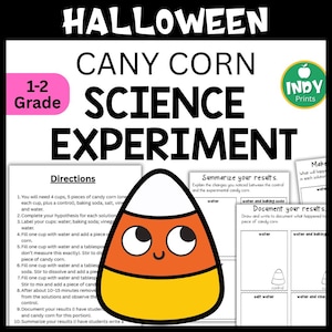 Wetenschapsexperiment Candy Corn: Halloween STEM-activiteit (pdf)