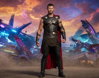 Thor Ragnarok Leather Cosplay Costume -Guardian Super Tactical Armor suit-Handmade Cowhide Leather Marvel Superhero Cosplay Outfit For Adult