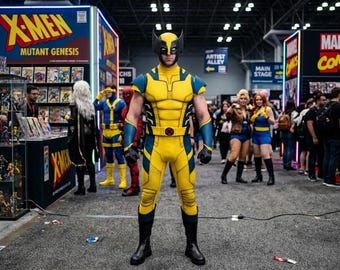 Wolverine Inspired Tactical Hero Costume- X-Man Hero Cosplay Outfit For Adults - Handmade Adamantium Mutant Lycra Performance Vigilante Suit