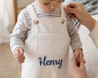 Peto personalizado para bebé, pelele con nombre personalizado, conjunto neutro para bebé, regalo bordado para bebé, recuerdo para baby shower