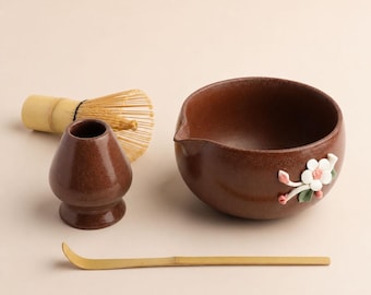 floral Matcha Bowl