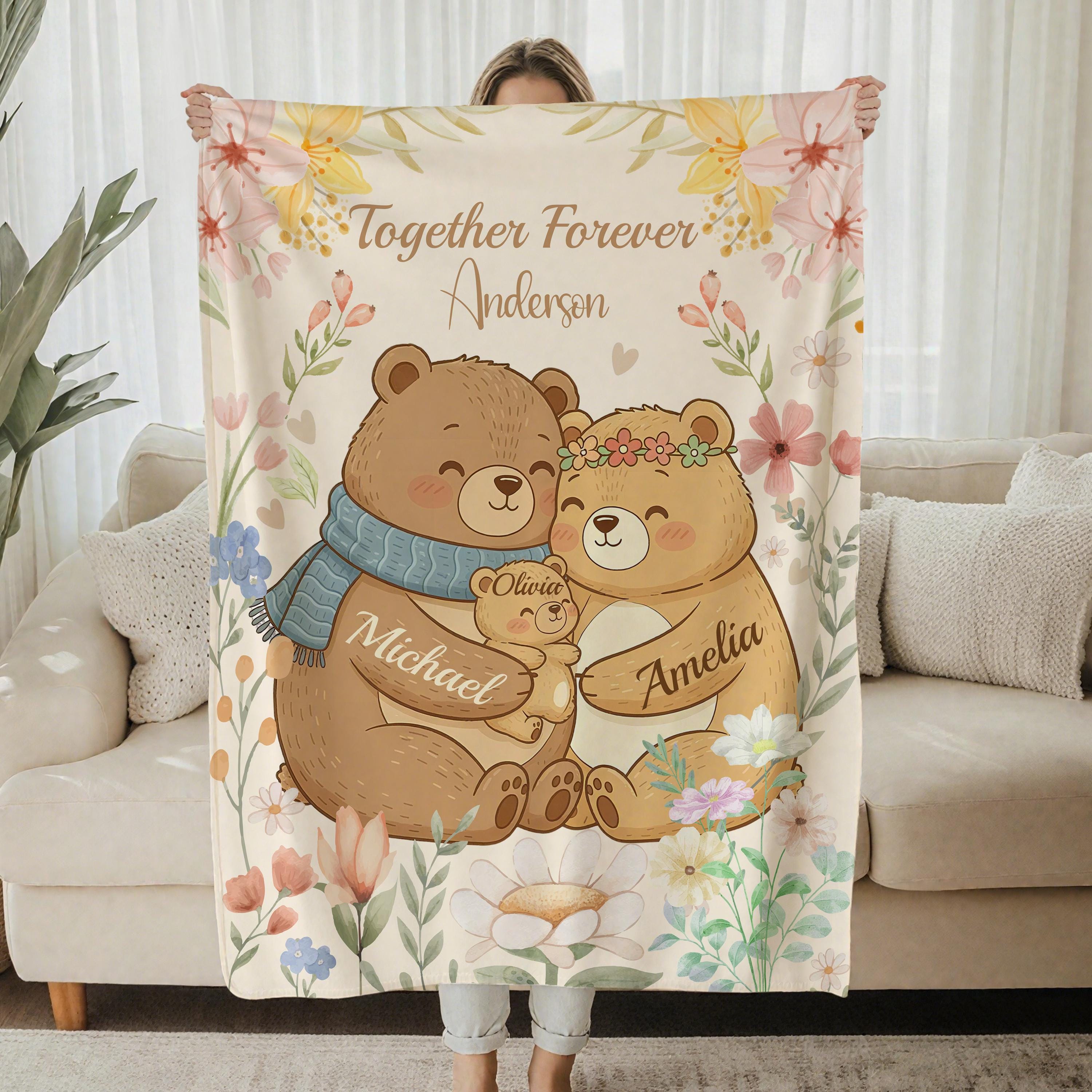 Bear Family Blanket Australia