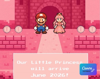 スーパーマリオの性別発表ビデオ、レトロゲーマーのピンクの女児発表（デジタルダウンロード）