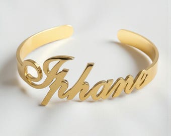 Pulsera con nombre grabado – Joyería ajustable personalizada de acero inoxidable