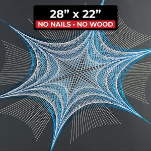 Starform 455 String Art Kit 455 - Nail-Free, 28x22, Instant Download, Advanced Craft