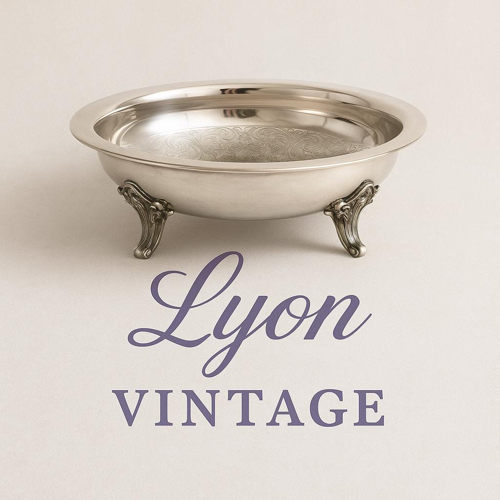 Vintage Bristol Silverplate Footed Bowl | EPC 59 | Ornate Floral Etched Mid-Century Silver Dish