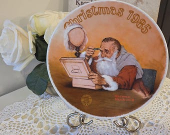 Christmas 1985 Grandpa Plays Santa Collector Plate Series, Holiday