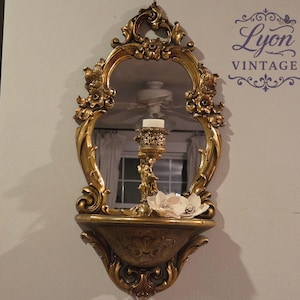 ハリウッドリージェンシー　ミラー Hollywood Regency Mid Century Mirror - AptDeco