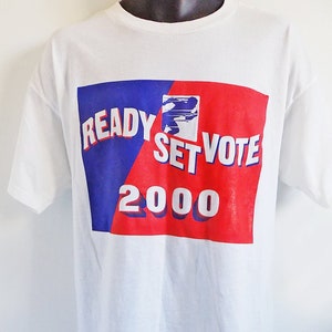 2000 Election Worker T-shirt / XL / Fruit of the Loom / Red, white, and Blue / George W. Bush / Al Gore / never worn / Clark County/ Nevada