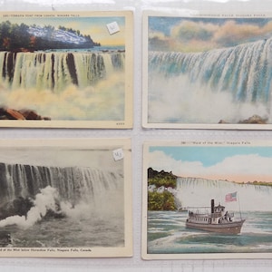 1905-1951 Vintage Niagara Falls-postkaarten (20) / gestempelde postzegels / verticaal en horizontaal / nachtzicht / huwelijksreis / bruiloft