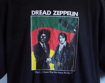 Rare Black 1997 Tour Shirt for Dread Zeppelin, Pop Tart Tour, X-L
