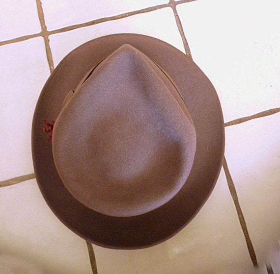 1950s Man's Genuine Vintage Brown Fedora - image 2