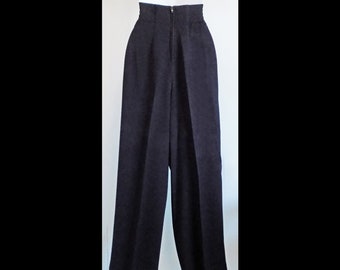 Y2K 2000 Black Wide Leg pants by Shelli Segal. LAUNDRY, wide waist band, size 6, Spring/ fall weight fabric