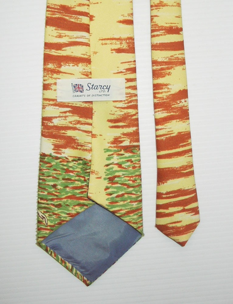 Vintage1970s Polyester Tie With Couple in Surf - Etsy