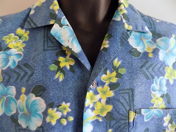 1950s cotton Hawaiian shirt / M / Kaikamahine . b… - image 4