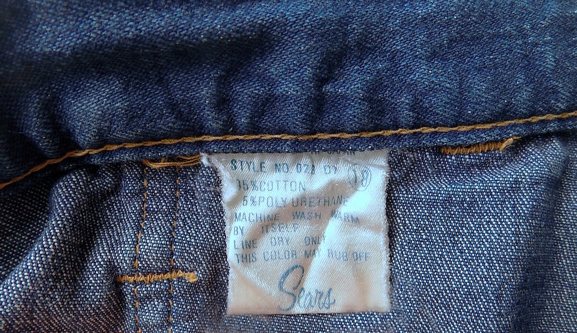 1950s-60s RARE Woman's Jeans by SEARS / Large Patch - Etsy