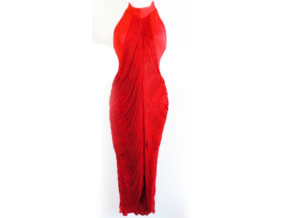 1980s David Howard CLIMAX designer dress / califor