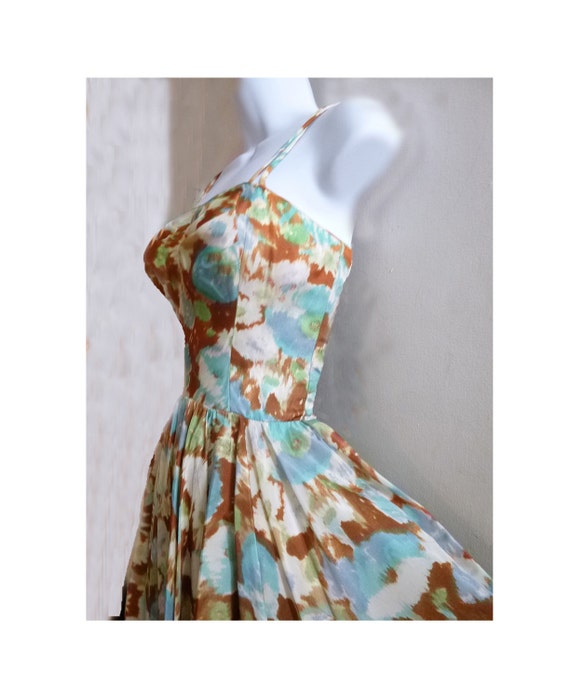 REDUCED! 1950s Taffeta Party Dress by Julie Miller