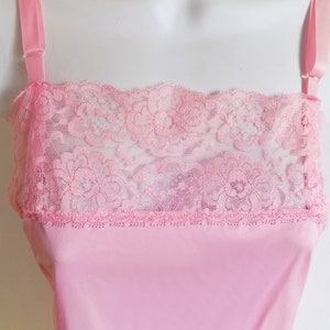 1960s MOD &quot;Confections&quot; pink mini-dress slip by Maidenform suitable for empire waist dresses, and other &quot;Baby Doll&quot; mini=-dresses / S