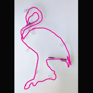 Original 1950s-60s Neon flamingo from Las Vegas, with industrial wall mounts / Las Vegas history / wall decor /