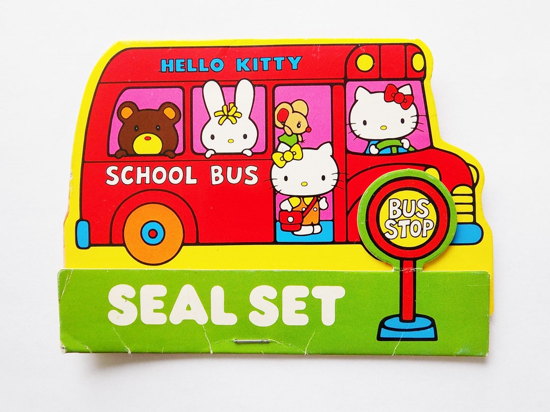 Rare 1976 Hello Kitty Seal Set / Never Used / All Seals Are