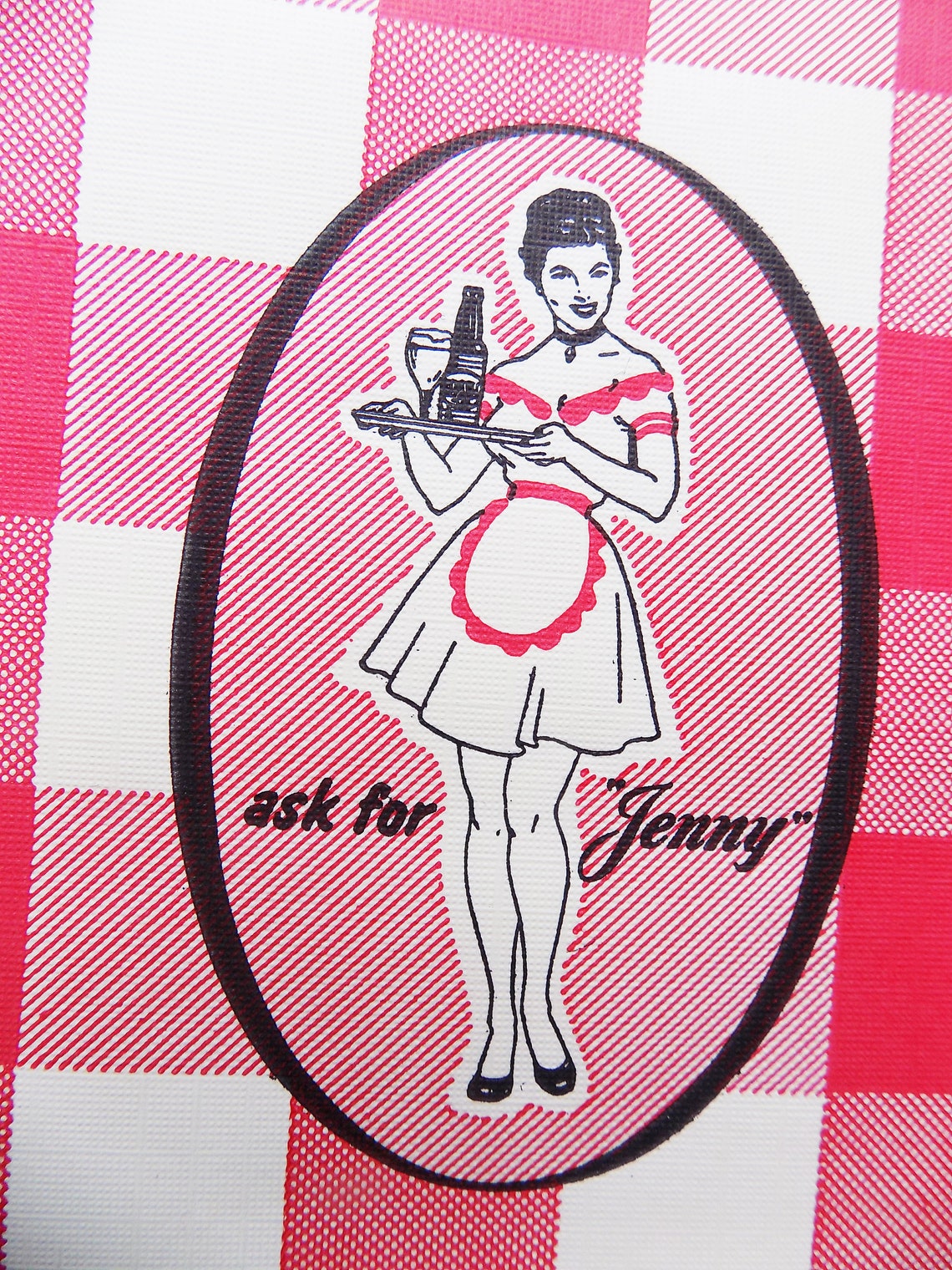 1950s60s Genesee Beer paper Placemats / Jenny / Red Gingham / Etsy