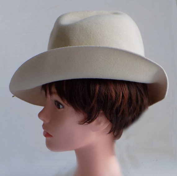 1960s Fay Dunaway Floppy hat / Womans fedora, Saf… - image 3