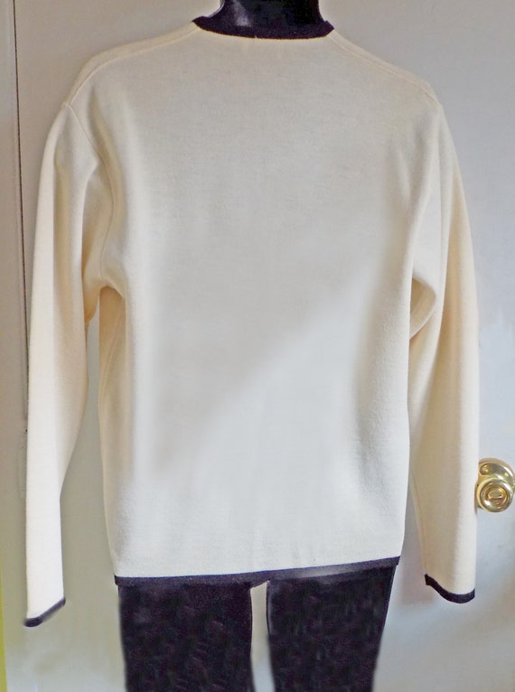 RARE 1960s MOD mans pullover sweater with two fro… - image 2