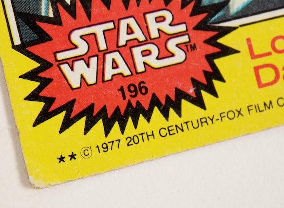 1977 and 1984 Star Wars Collector Bubblegum Cards, Set of 4, Luke