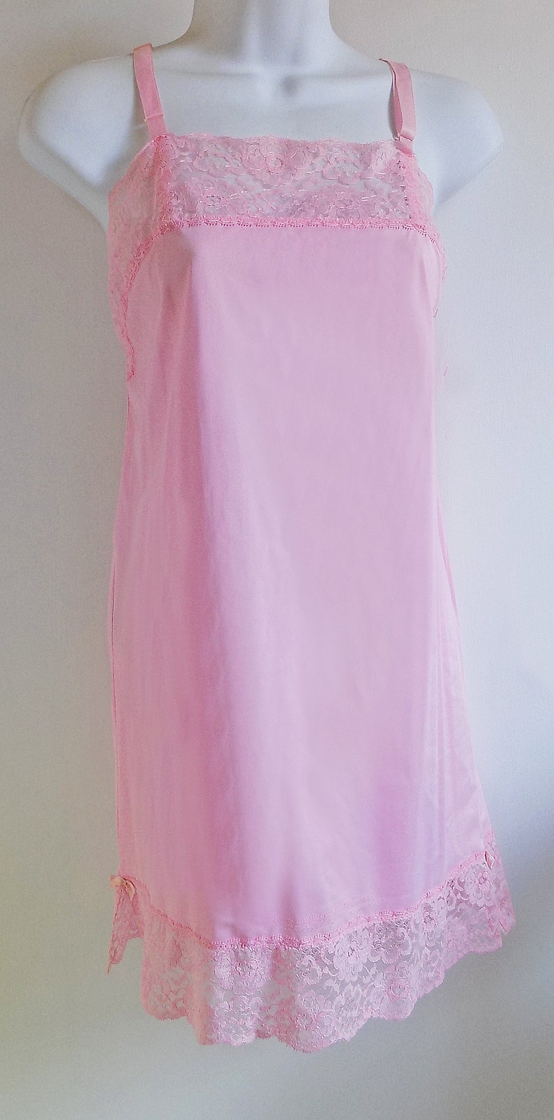 1960s MOD Confections pink mini-dress slip by | Etsy