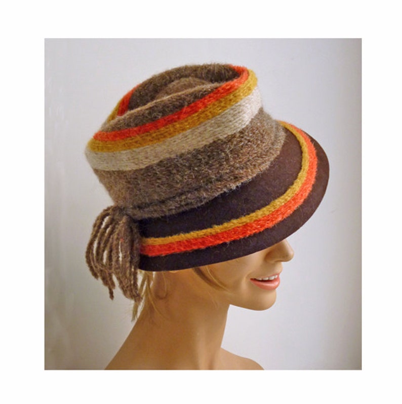 1960's Designer woman's fedora DACHETTE by Lilly Dache / winter / mod / designer / fall / Thanksgiving image 1