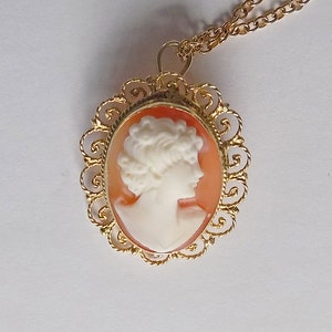 Cameo Pin/pendant in 925 Silver Mount / Shell Cameo / Small / - Etsy