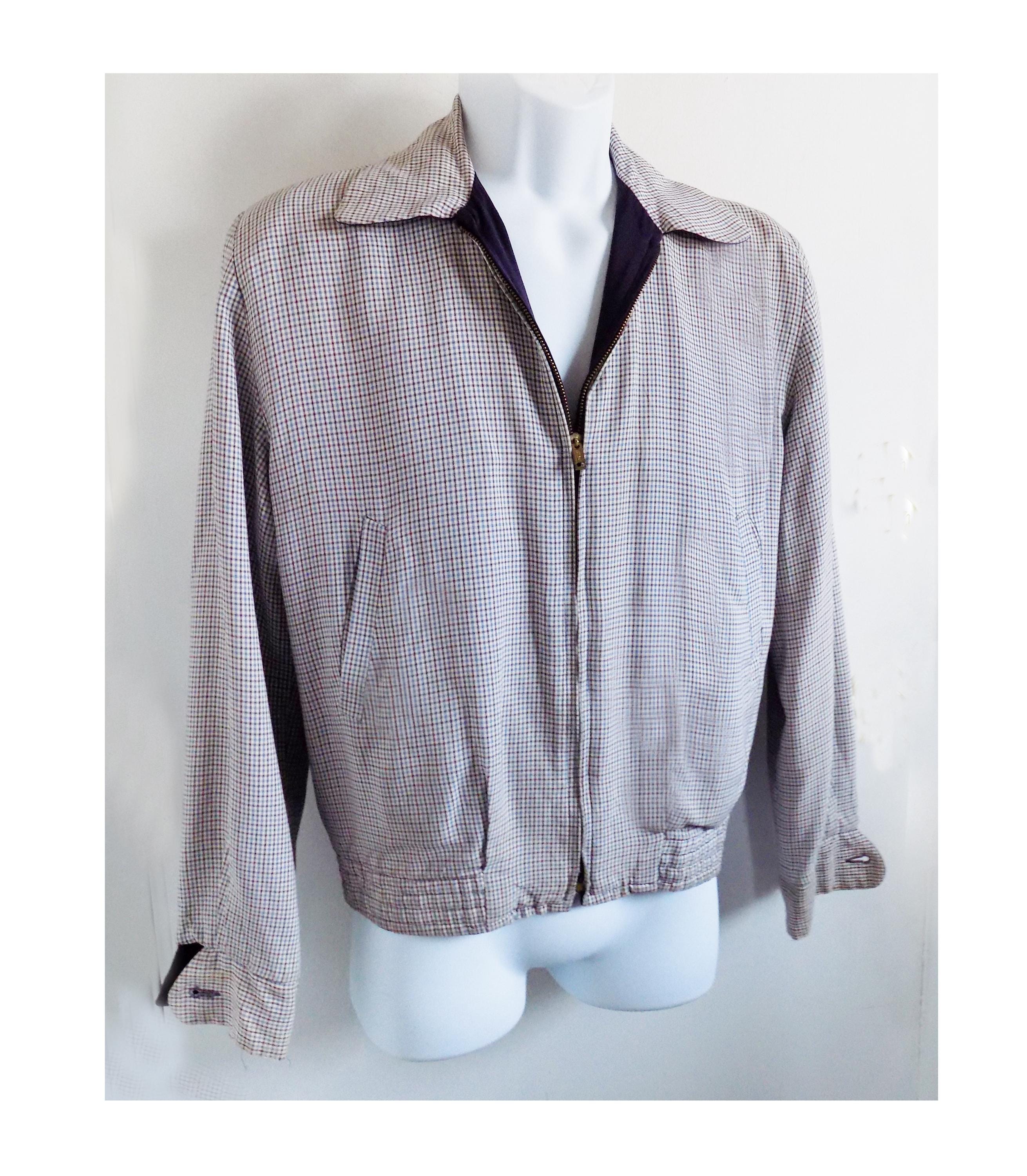 Y*n様 ビックサイズ‼️50s 60s Gabardine jacket リバ 50's Reversible Rayon Gabardine Jacket 