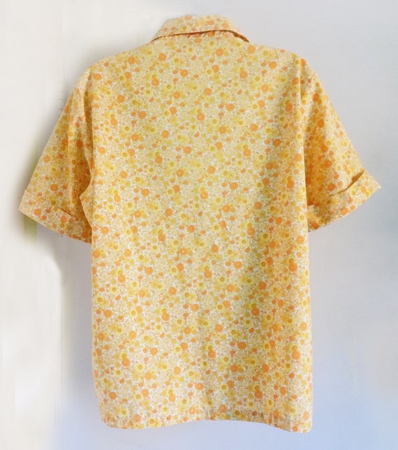 1970's Ship n Shore style blouse / no label / cot… - image 5