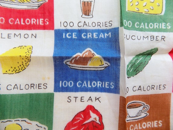 1950s CALORIE novelty handkerchief / Atomic / Ran… - image 5